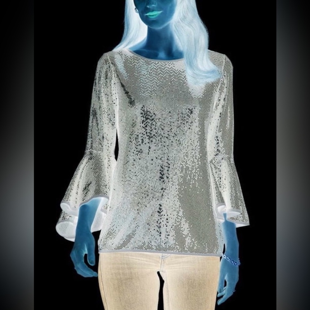 Vince Gamuto • Sparkle Bell Sleve • Macy’s • Women’s Size L • Like New